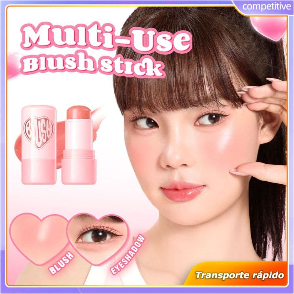 PINKFLASH Blush Em Bastão Matte, Corretivo Natural Para Pele, Maquiagem Em Pasta, Blush Líquido Lazy Blush