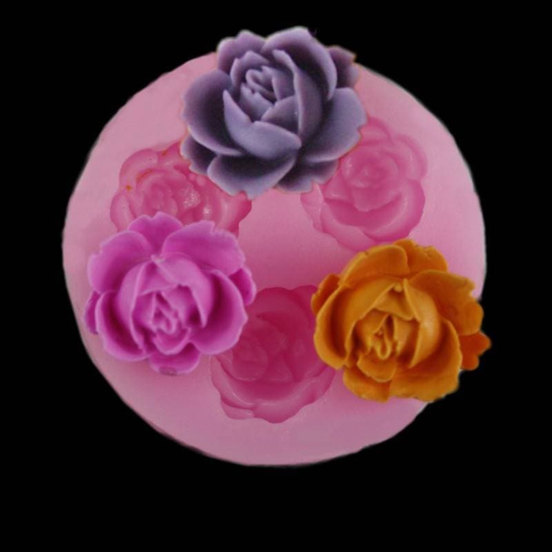 LKBG > 3d Rosa Flor silicone fondant Molde Decoração Do Bolo chocolate Açúcar Artesanato De Cozimento Novo