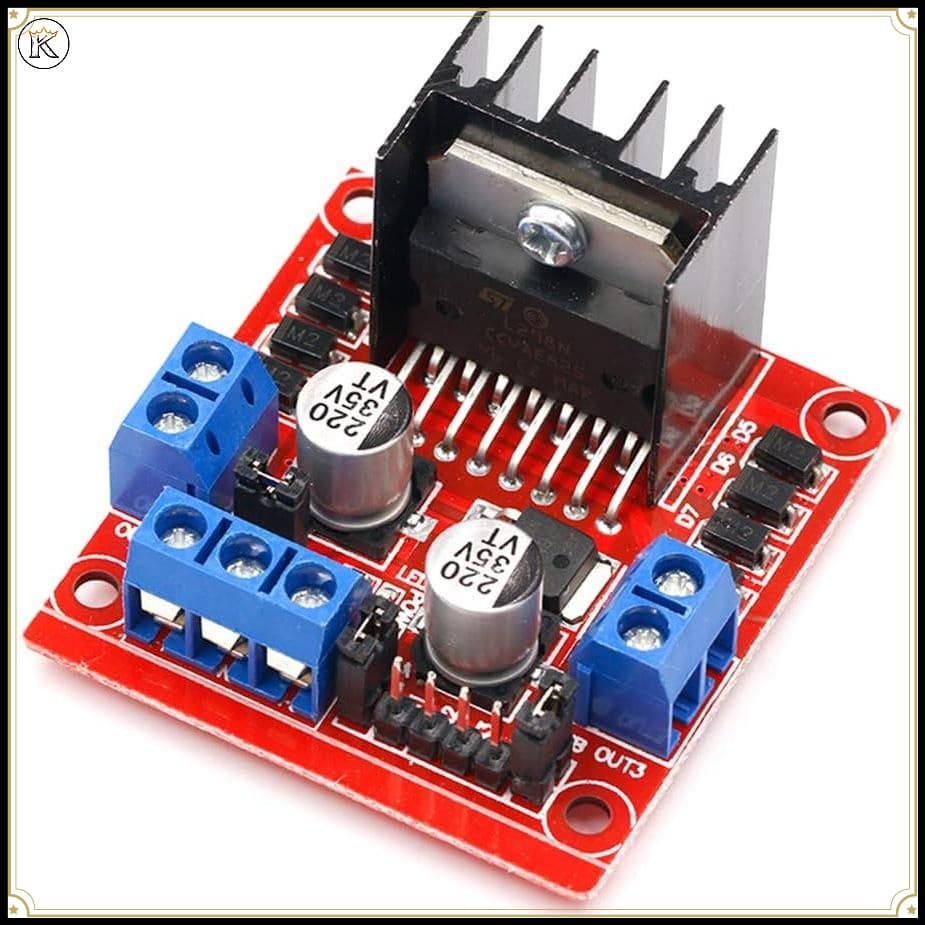 L298N DC Módulo De Driver De Motor De Ponte Dupla H , Placa Controladora Passo Para Projeto Robô , Aplicação De Controle