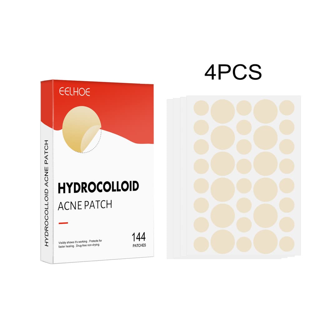 EELHOE Adesivo Hidrocoloide para Acne, Cobertura Invisível para Espinhas Fechadas, Cuidado Facial à Prova d'Água e Respi