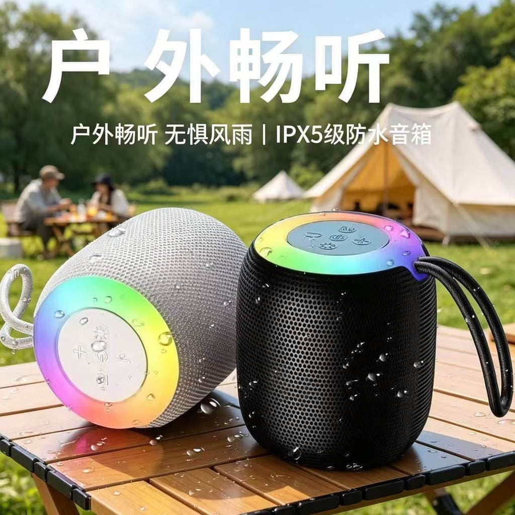 Alto-falante para acampamento ao ar livre, áudio, carro, Subwoofer, portátil, Mini alto-falante20260812