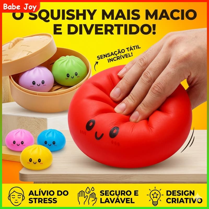 Dowmoo Bun Brinquedo Mole Lento Subindo Macio Squeeze Alívio Do Estresse Brinquedos Simulação