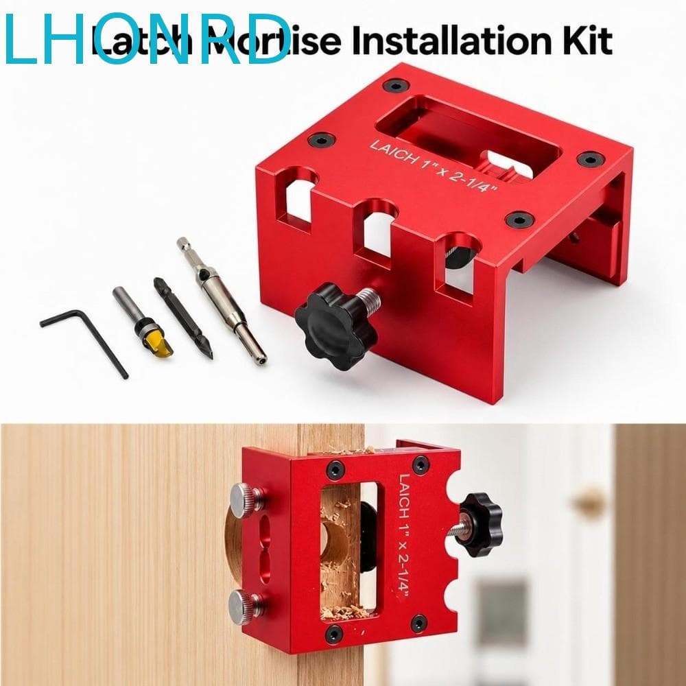 Kit De Modelo De Parafuso De Porta LHONRD , Instalação De Encaixe Vermelho De Alta Precisão , Liga De Alumínio