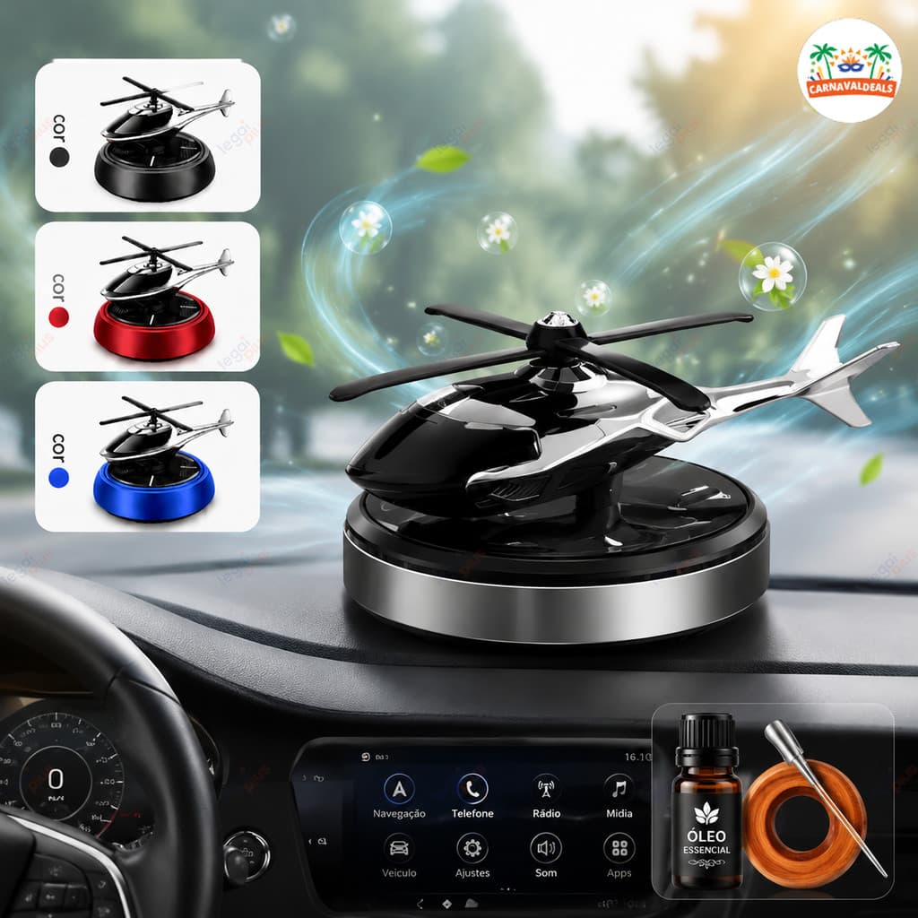 Difusor Solar Automotivo Do Caminhão Perfume Carro Helicóptero Aromatizante Decorativo