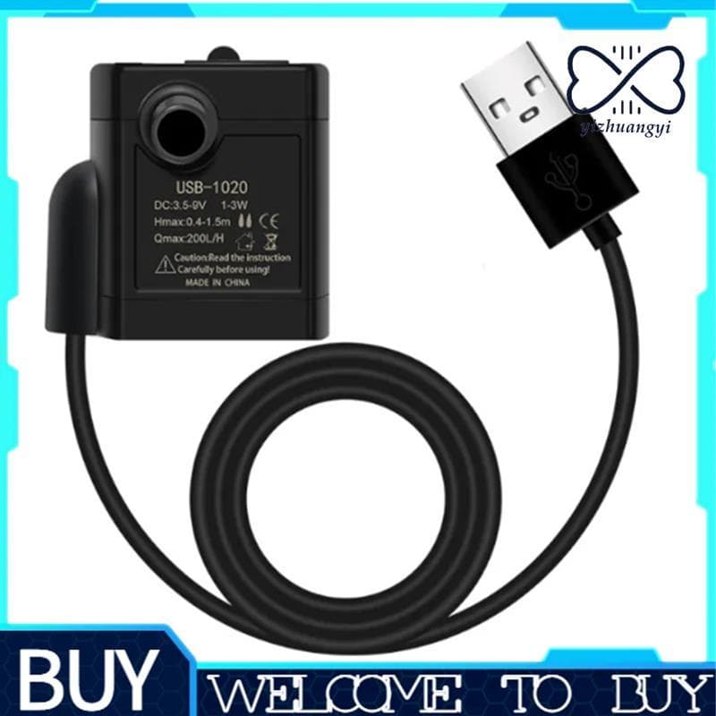 Ciclo De Água USB Bombas Mini Acessórios Do Aquário Submersível DIY Filtro Motor Sem Escova Baixo Ruído