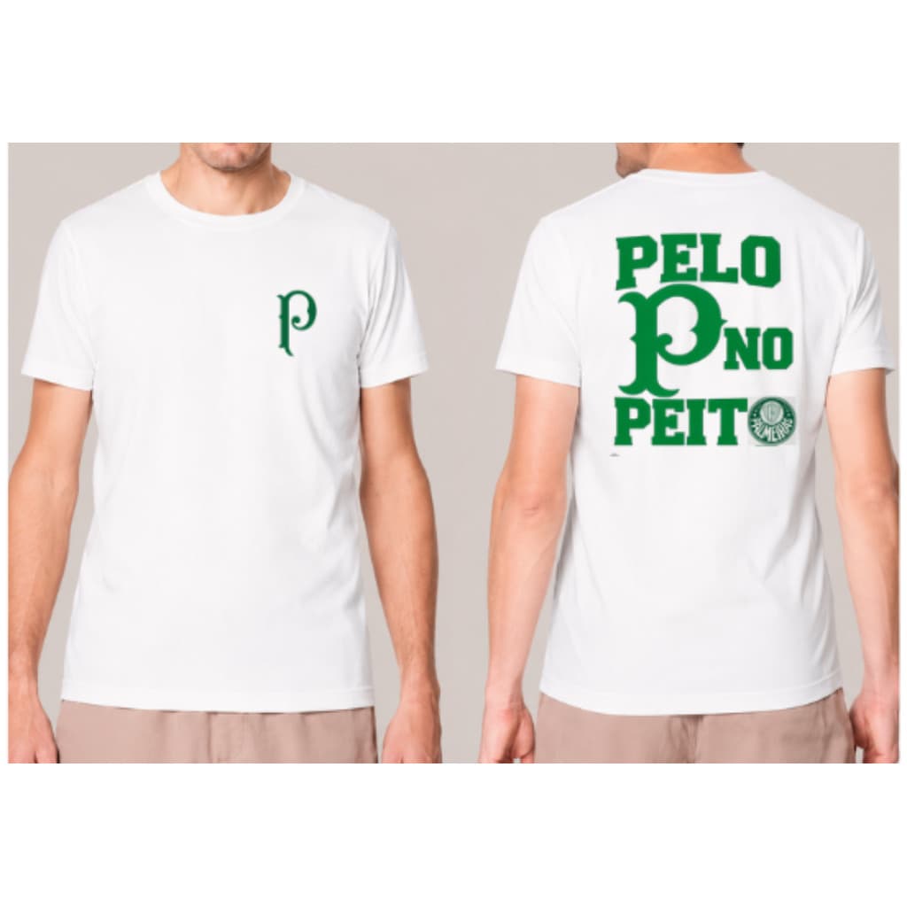 Camiseta T-shirt Personalizada Time pelo P Verdão Libertadores Estampada P ao GG.