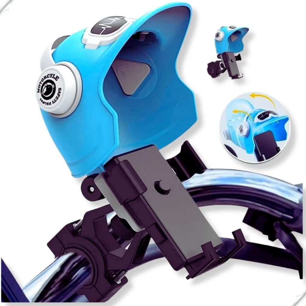 Suporte Celular Moto Bike Universal Proteção Contra Reflexo Cor Preto
