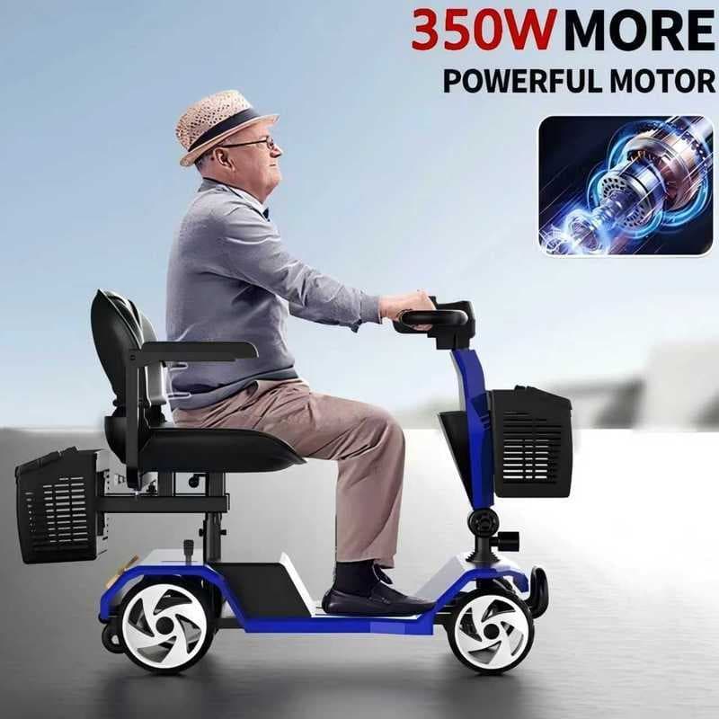 Scooter elétrico 20A 32 milhas adequado para equipamentos de cadeira de rodas de viagem para adultos e idosos