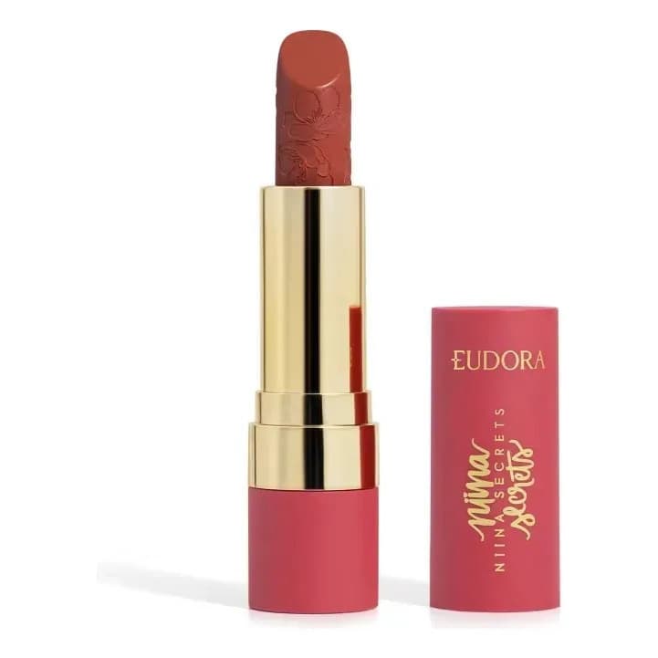 Batom Niina Secrets Soft Petals Vermelho Romântico 3,8g Vermelho Romântico