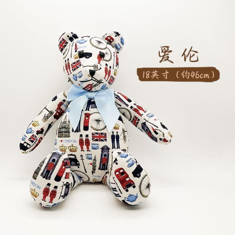 Britânico Grin & urso urso de pelúcia sorriso urso brinquedo de pelúcia boneca reconfortante meninos meninas presentes