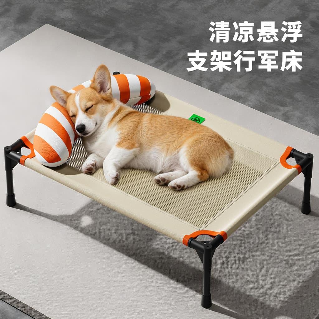 Cama respirável cama de acampamento canil alta Pet maca de gato substituição à prova de umidade removível lavável cama d
