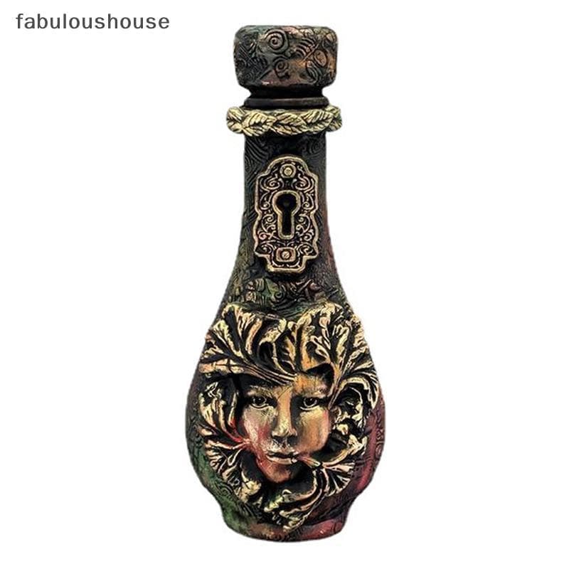 Nova Garrafa De Bruxa Celestial Decorativa Lua Poção Jar Gótico Decorativo Bruxaria Escultura Decoração Para Casa Orname