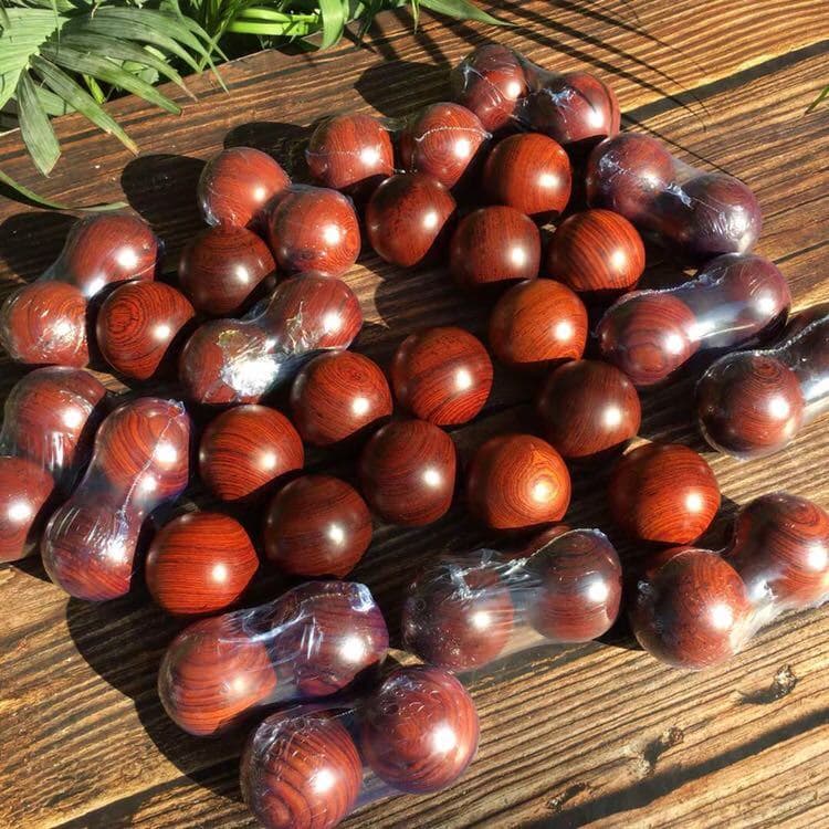 Mogno handebol cuidados de saúde birmanês jacarandá grande fruta sândalo vermelho madeira maciça idosos corpo forte Fitn
