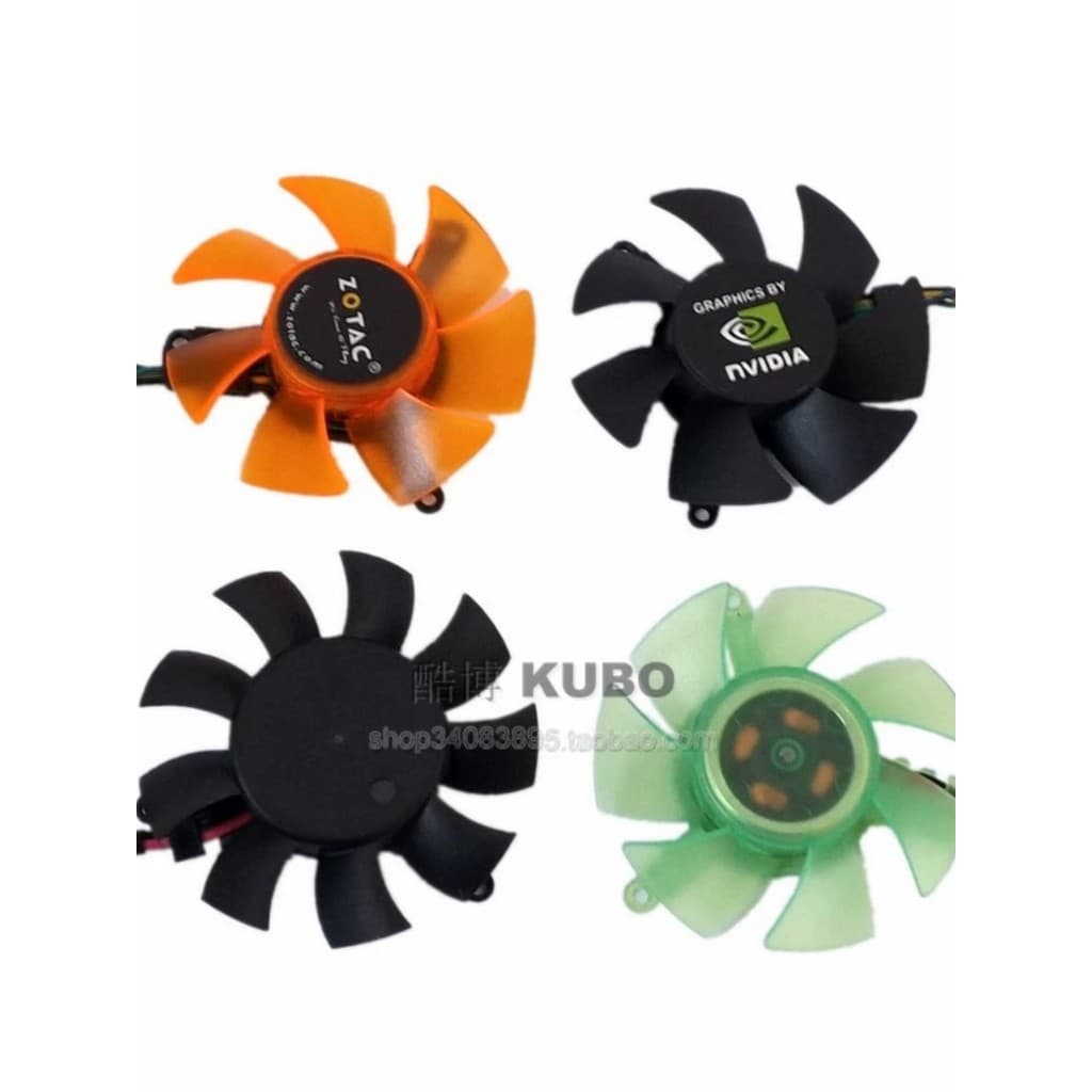 GT210 430 520 610 Ventilador de placa gráfica 5010 Posição pequena do furo do ventilador 39mm Interface de 2 pinos/4 pin
