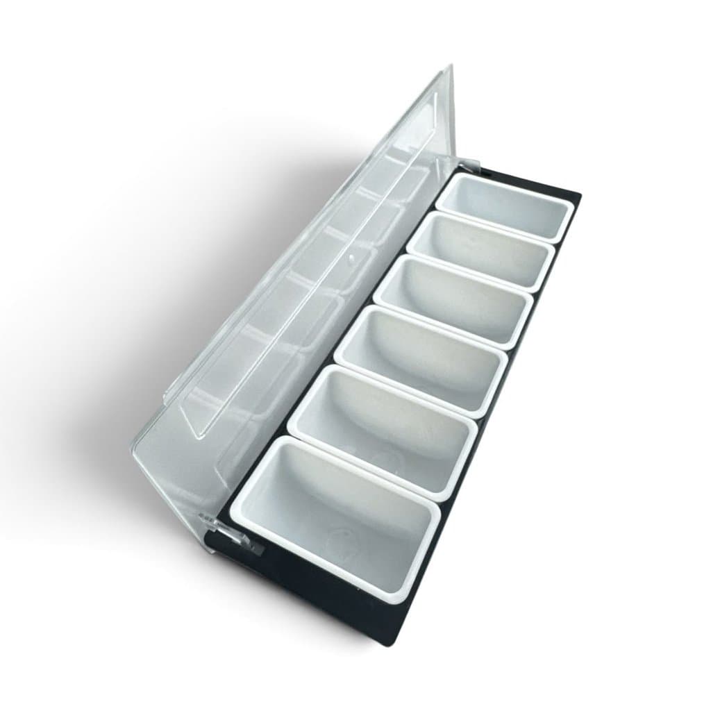 Organizador Porta Temperos Condimentos E Frios 6 Divisórias 49cm GP367