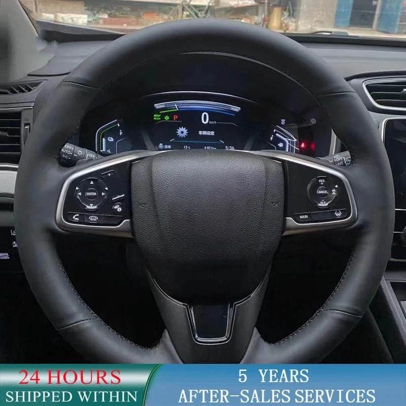 Capa Personalizada Para Volante De Carro , Interior De Couro De Microfibra Honda Civic 10 2016-2019 CRV CR-V 2017 Clarez