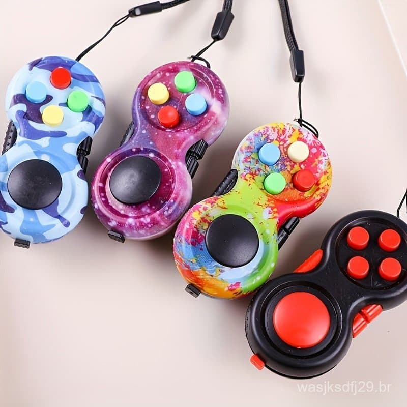 Original Fidget Pad Controlador De Jogo Brinquedo Alívio Do Estresse Mão Para Tdah Autismo Criancimas Adultos Presente D