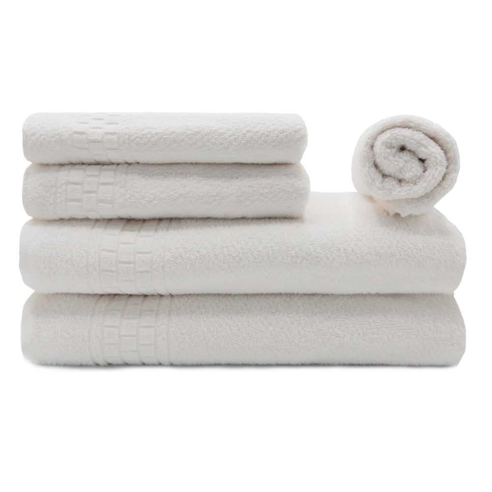Jogo de Banho 5 Peças Hotel Deluxe Appel Home - Branco