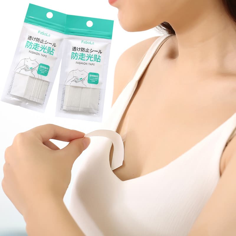Adesivos Anti-reflexo Alças de roupa íntima Alças de ombro Adesivos fixos Camisa Decote de corte baixo Transparente Ades