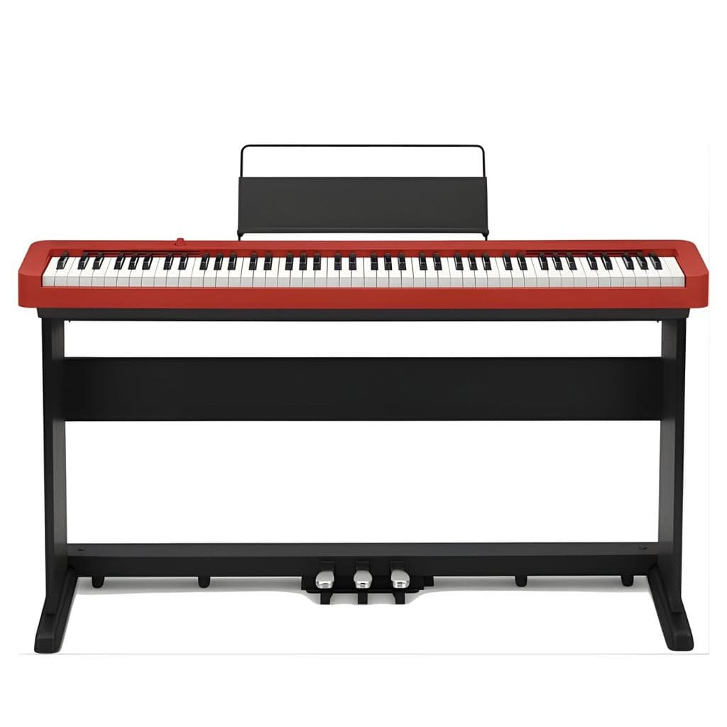 Kit Piano Digital Casio CDP-S160 88 Teclas com Suporte CS-470P e 3 Pedais para Estudo e Aulas em Casa e Uso Profissional