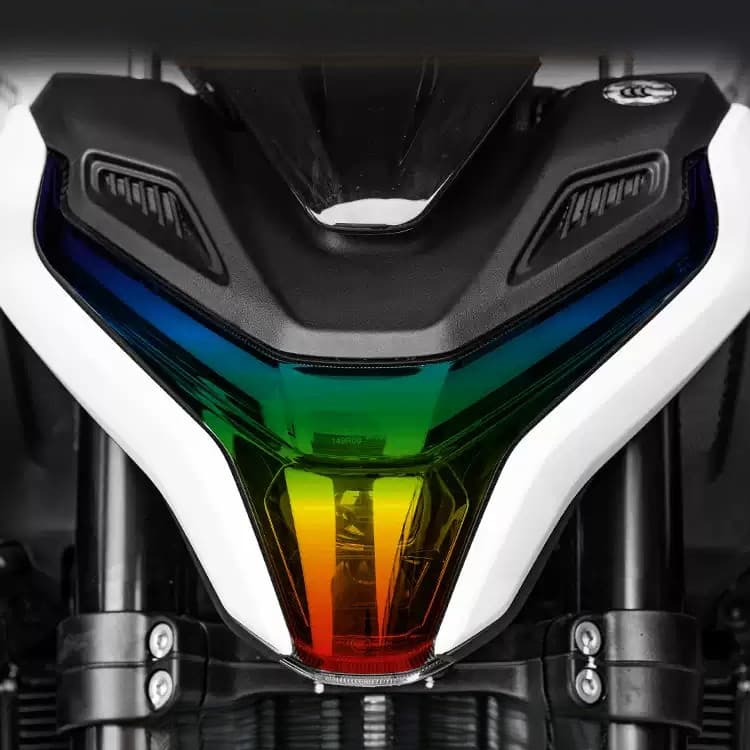 Película protetora de farol LED para motocicleta CFMOTO 675NK, acessórios de proteção de farol.