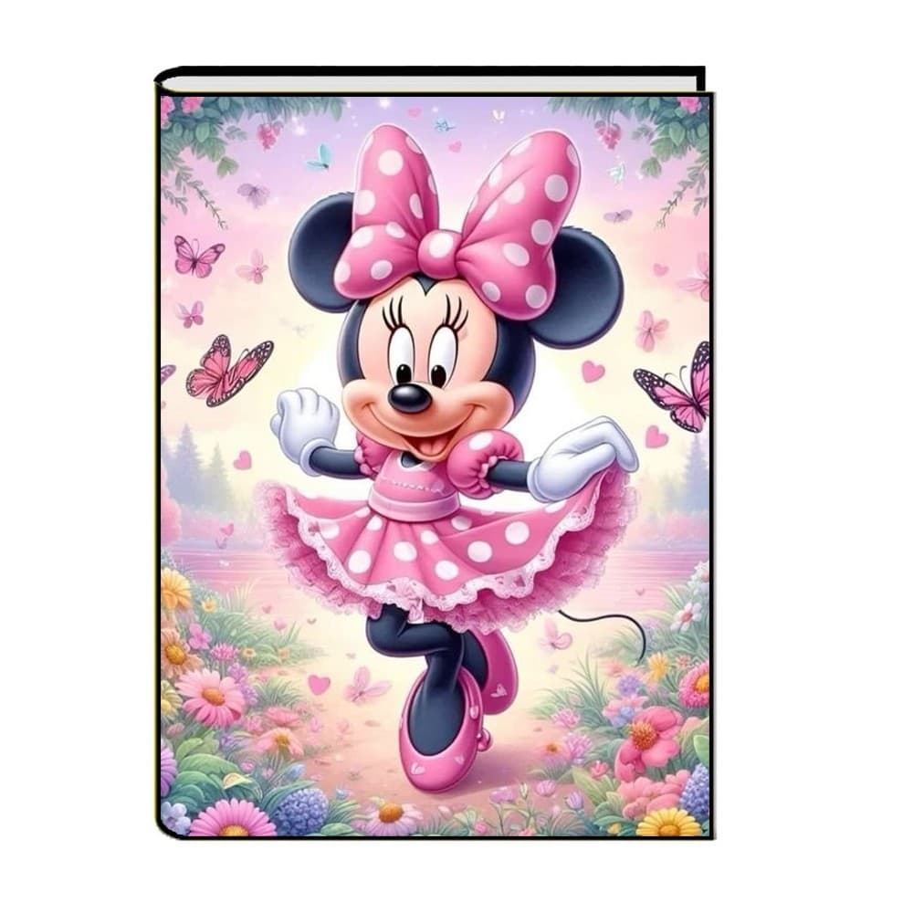 Caderno Minnie Mouse Brochura Grande 96 Fls Capa Dura