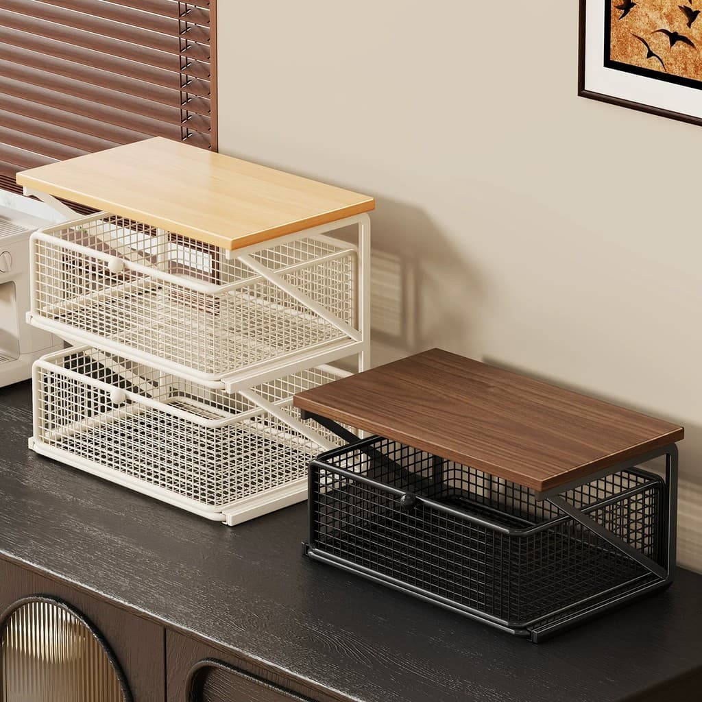 Prateleira de mesa Suporte para computador Escritório Arquivo multifuncional Organizador em camadas Rack de armazenament