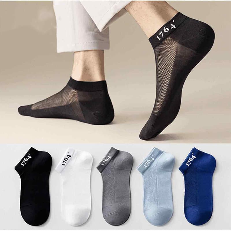 Meias masculinas verão estilo fino durável elegante terno de várias peças