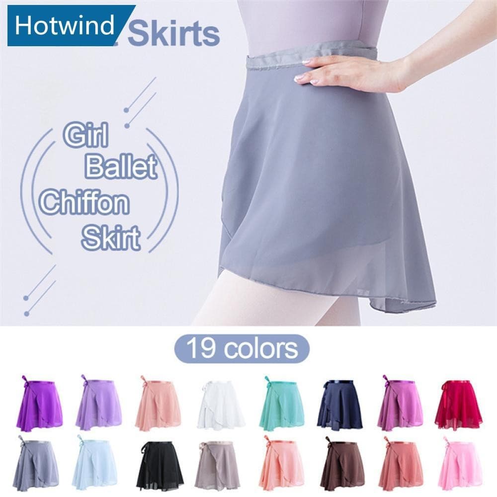 HW Ballet Amarrado Saia Dança Tutu Bailarina Classe Trajes Ginástica Wear F4K9