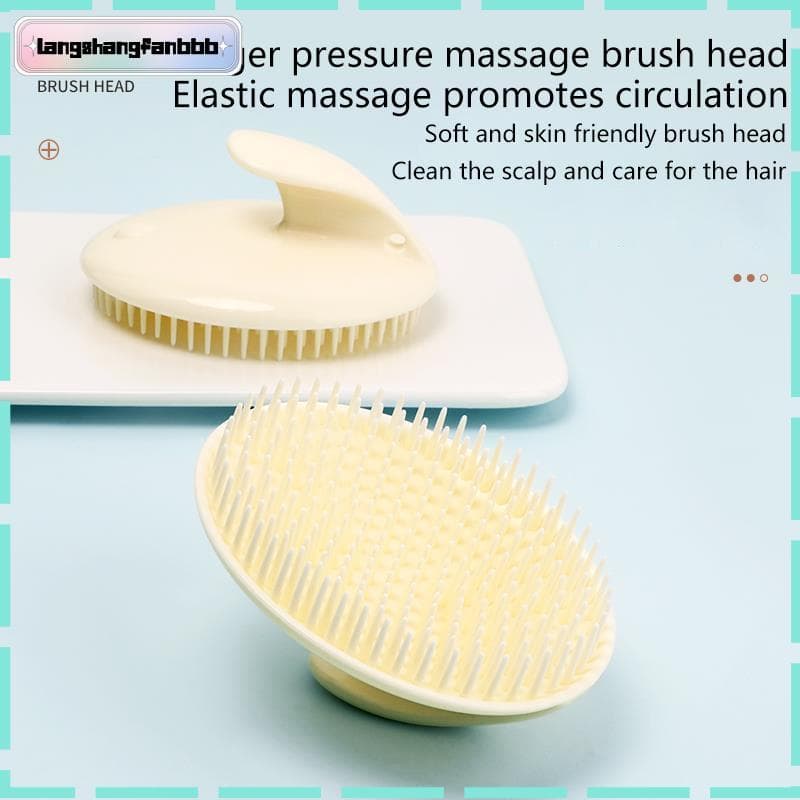 [LANGB] Moda Shampoob Sílica Gel Cabeça Massagem Ferramenta De Estilo Meridian Unbloing Lavagem De Cabelo BR