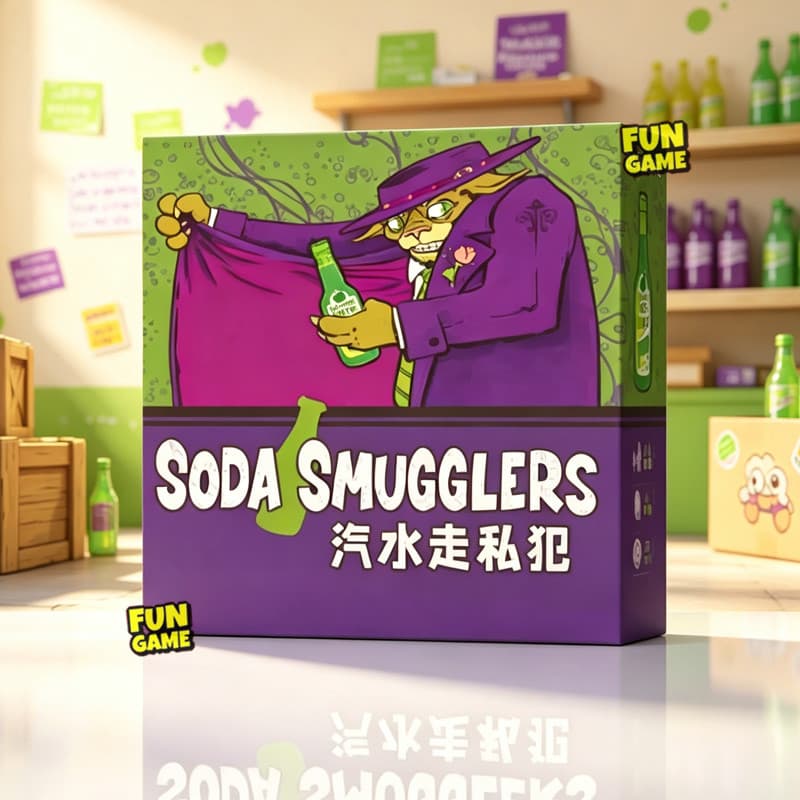 Jogo De Tabuleiro Para Festa Soda Smugglers Bluffing , Cartas Dedução Familiar 2 A 6 Jogadores