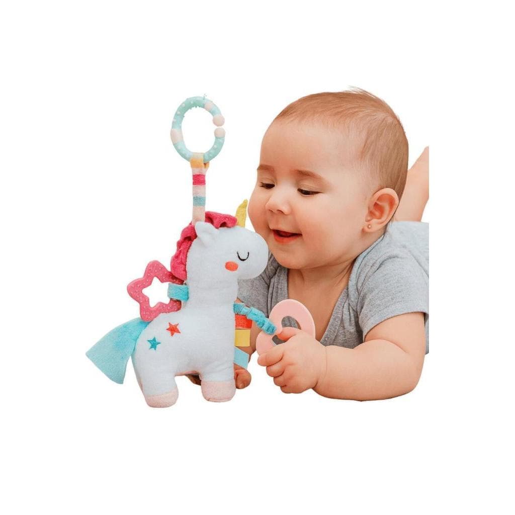Unicórnio Musical Buba Brinquedo Bebê Mordedor Pelúcia