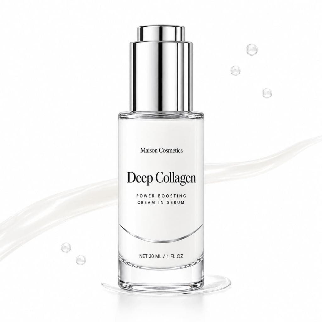 MaisonCoetics Deep Collagen Serum, contendo ácido hialurônico e niacinamida, sérum facial para hidratação ou melhoria da