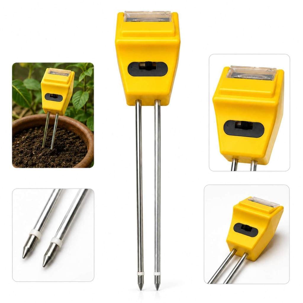 Medidor de Solo PH Umidade e Luz para Plantas Medidor e Teste de Solo Jardinagem