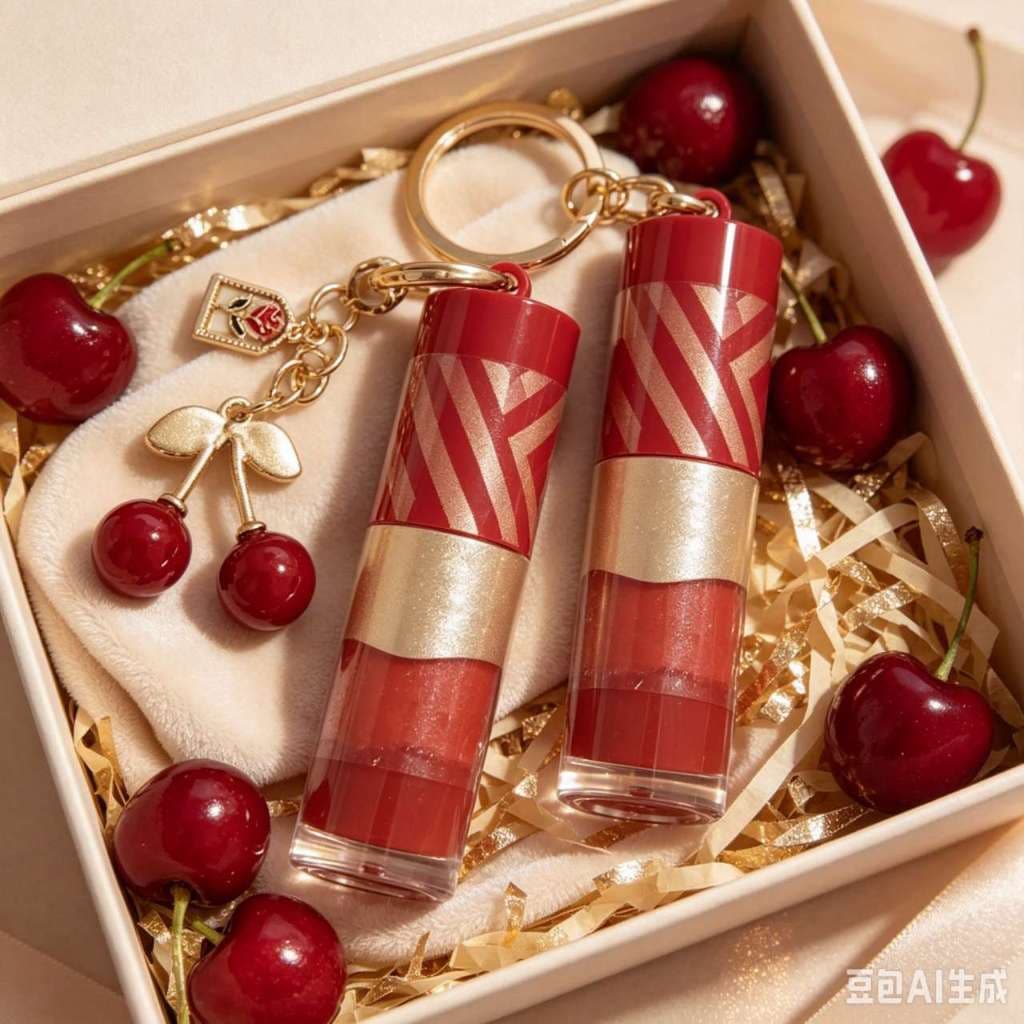lip gloss Cereja chaveiro