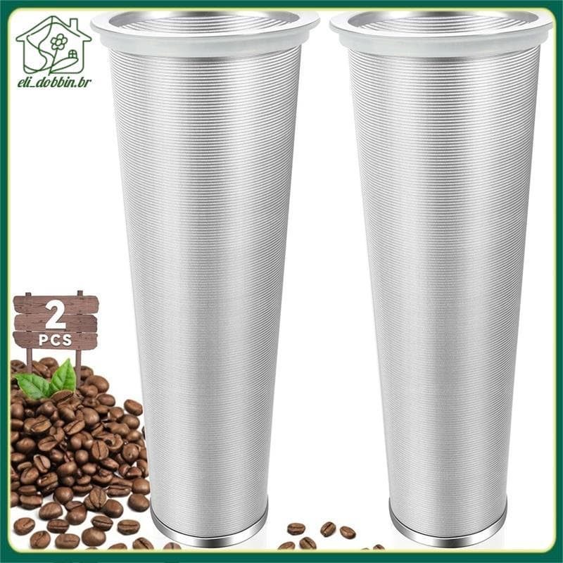 Filtro De Café Frio Da Fermentação Fria De 2 Pces , Produto Comestível De Aço Inoxidável , Cafeteira , Máquina De Chá Pa