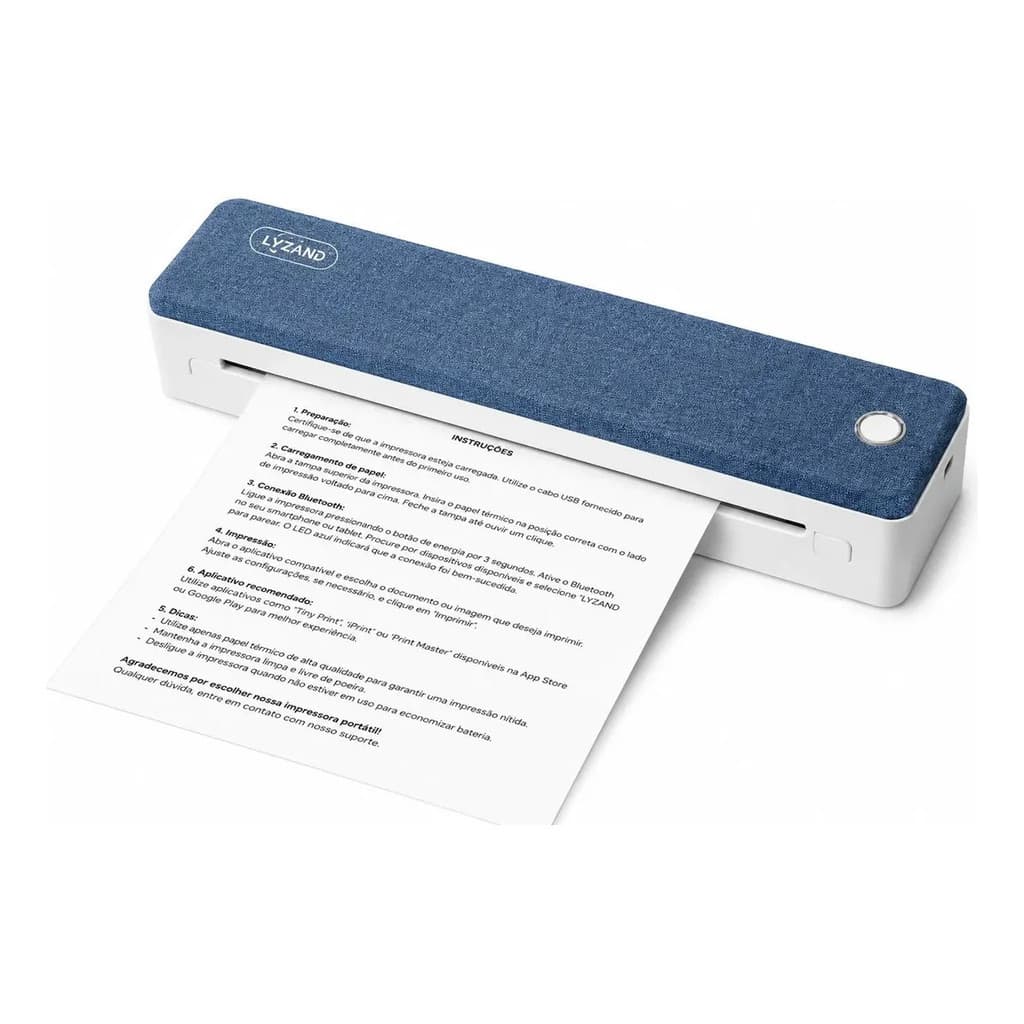 Impressora Tt225 Térmica A4 Bluetooth Portátil