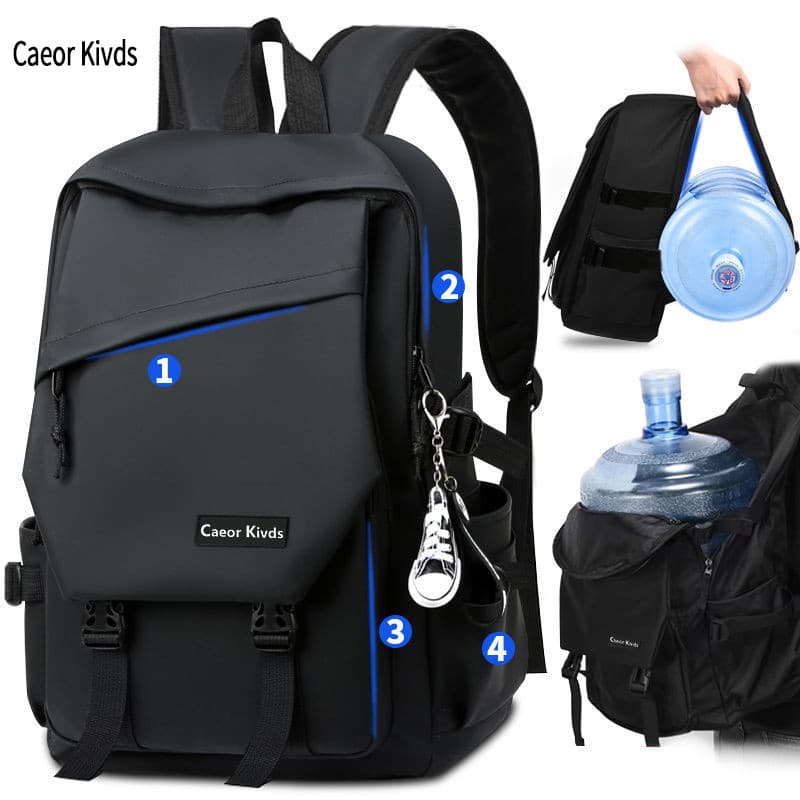 Mochila masculina de venda quente mochila masculina na moda de grande capacidade do ensino médio estudantes do ensino mé