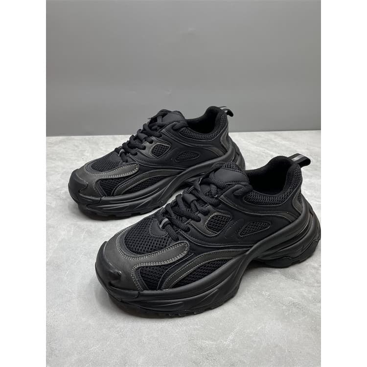 Genuíno couro genuíno preto papai sapatos femininos 2025 outono inverno novo estilo mais veludo All-Match grosso-sola Ca