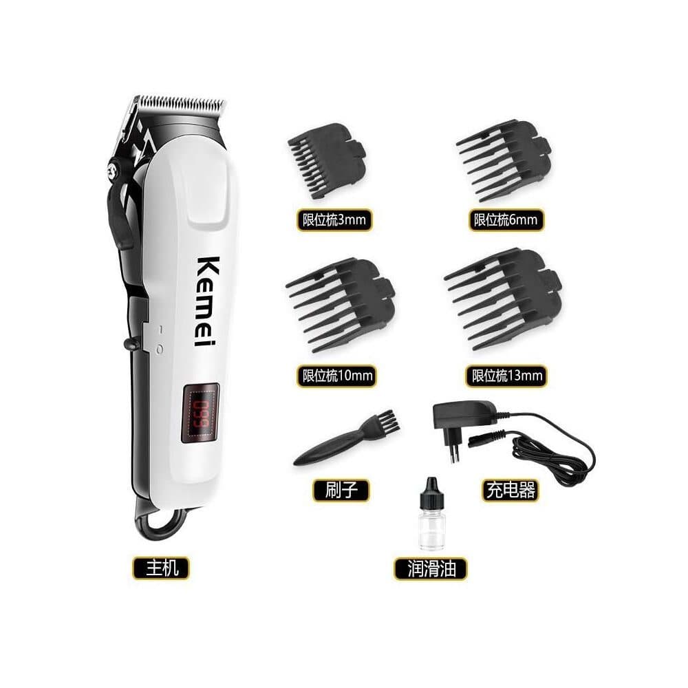 Aparador De Cabelo Clipper Shaver Cut Kit 110V Máquina De Cortar Elétrica Barbear