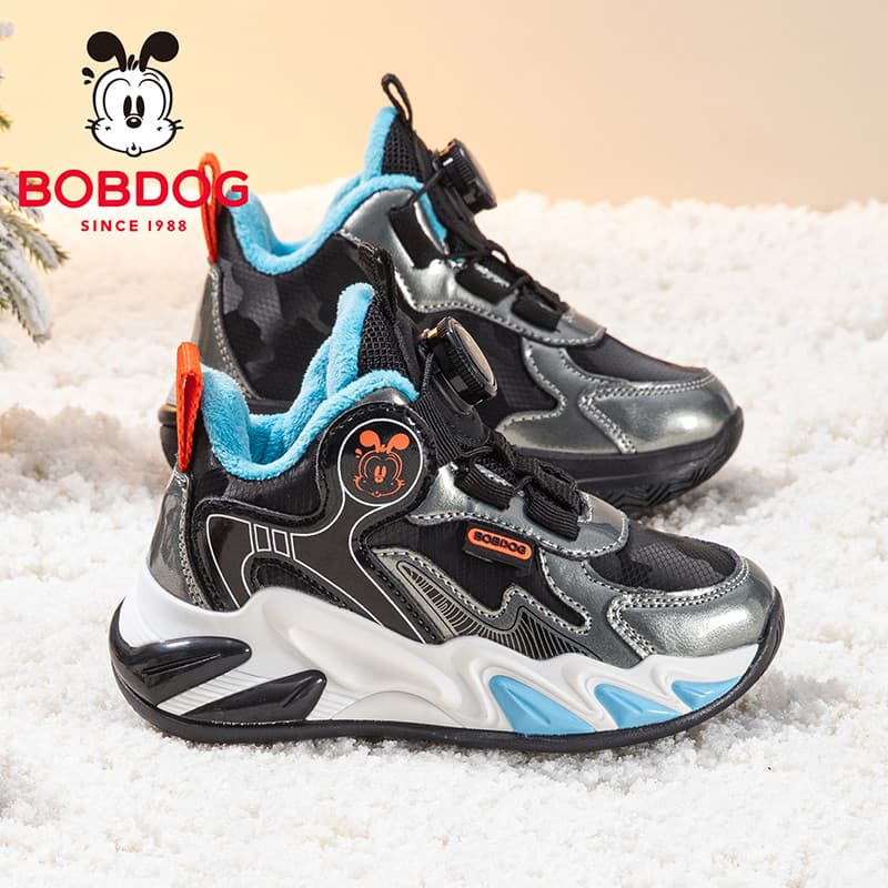 Babudou sapatos infantis oficial loja principal meninos sapatos 2025 novo estilo meninos dois sapatos de algodão inverno