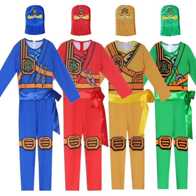 Fantasia LEGO Phantom Ninja em estoque pronto Halloween cos fantasia LEGO NINJAGO fantasia infantil fantasia ninja