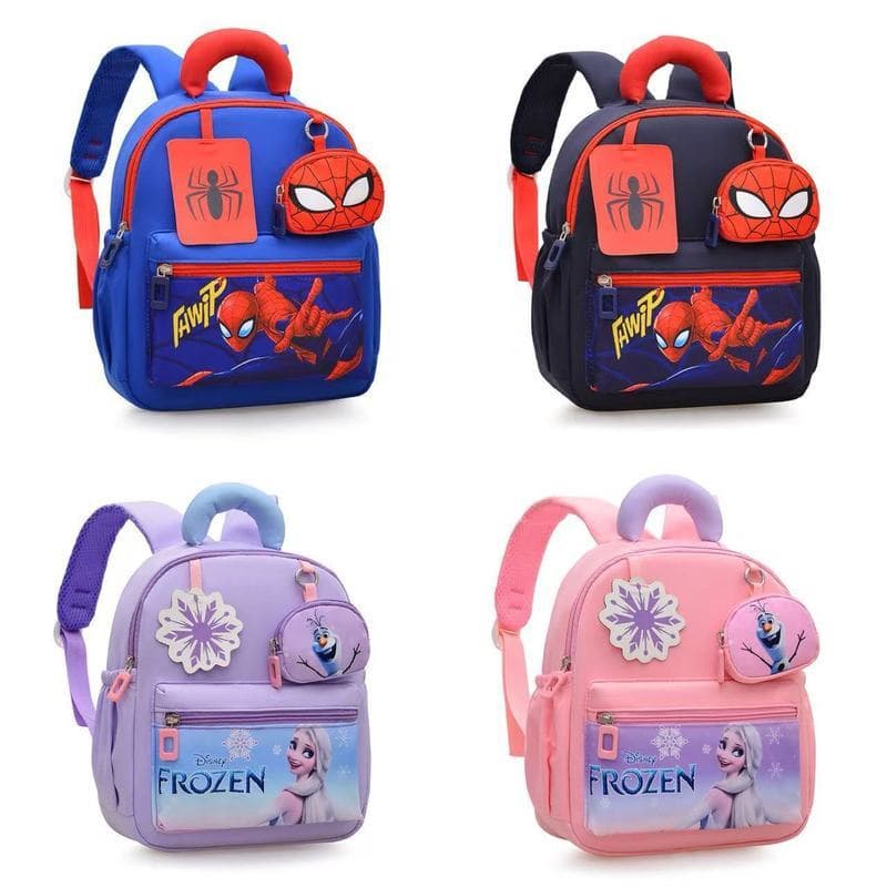Frozen dos desenhos animados mochila Spiderman crianças mochila estudante mochila do jardim de infância bonito mochila