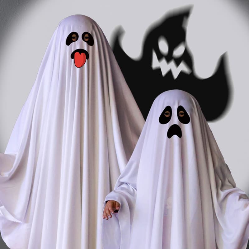 Fantasia de Fantasma de Halloween, Acessório de Festa, Fantasia Assustadora, Fantasia de Fantasma, Fantasia de Carnaval,