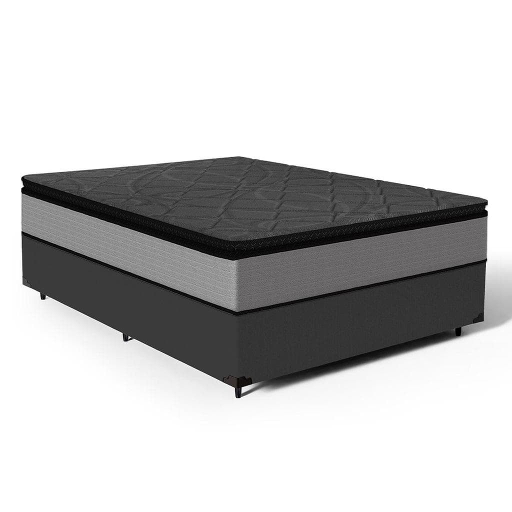 Cama Box com Colchão de Molas Ensacadas Pillow Top UmaFlex Vitta Casal 138cm