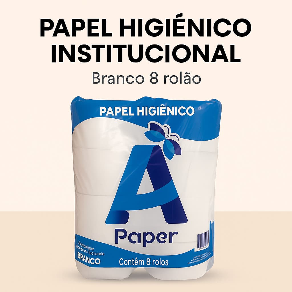 Papel Higiênico Institucional Rolão Branco 16 un de 300 m