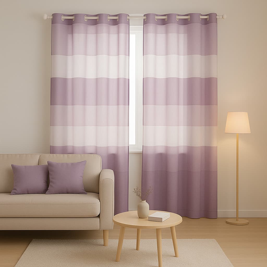 Cortina Voal Listrada 2,80x1,90m para Sala Quarto Janela Decoração Leve e Elegante