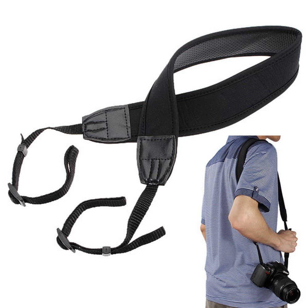 Alça p/ Câmera Fotográfica de Pescoço em Neoprene Correia Strap Cinto