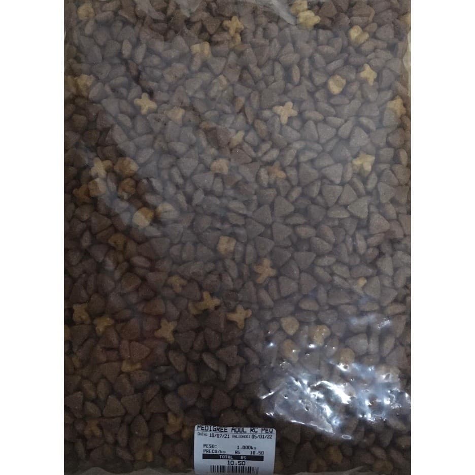 Kit 3 Kg Ração A Granel Pedigree Para Cães Adultos Raças Pequenas