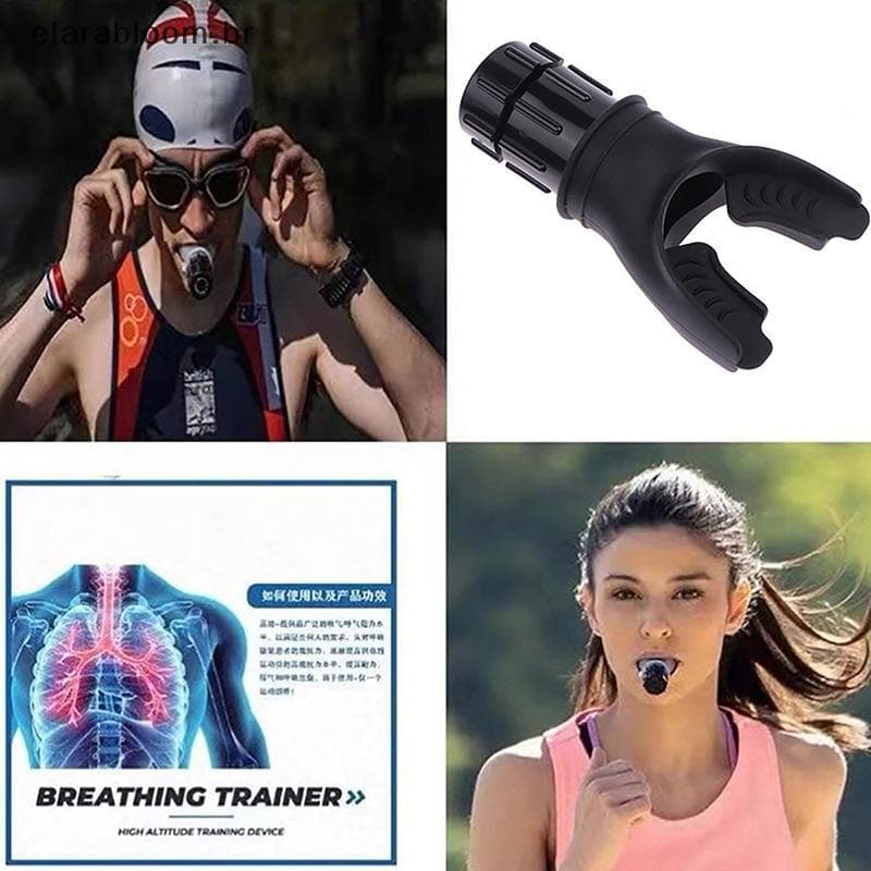 Treinador De Respiração Respirador Pulmonar Equipamento De Fitness Silicone Respiratório Treinamento De Alta Altitude Ao
